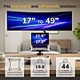 Mount-It! Monitor and Laptop Pole Desk Mount with Gas Spring Arms for 49" Monitors and 17.3" Laptops, Black (MI-12008)~#|#~DA24F7E8-F11B-4EA8-ADEBAE2700C43176_sc7