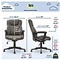 Serta Hannah II Bonded Leather Executive Chair, Gray (43672A)~#|#~DA389269-AEB6-4C0A-8B1E78BEEDD465F3_sc7