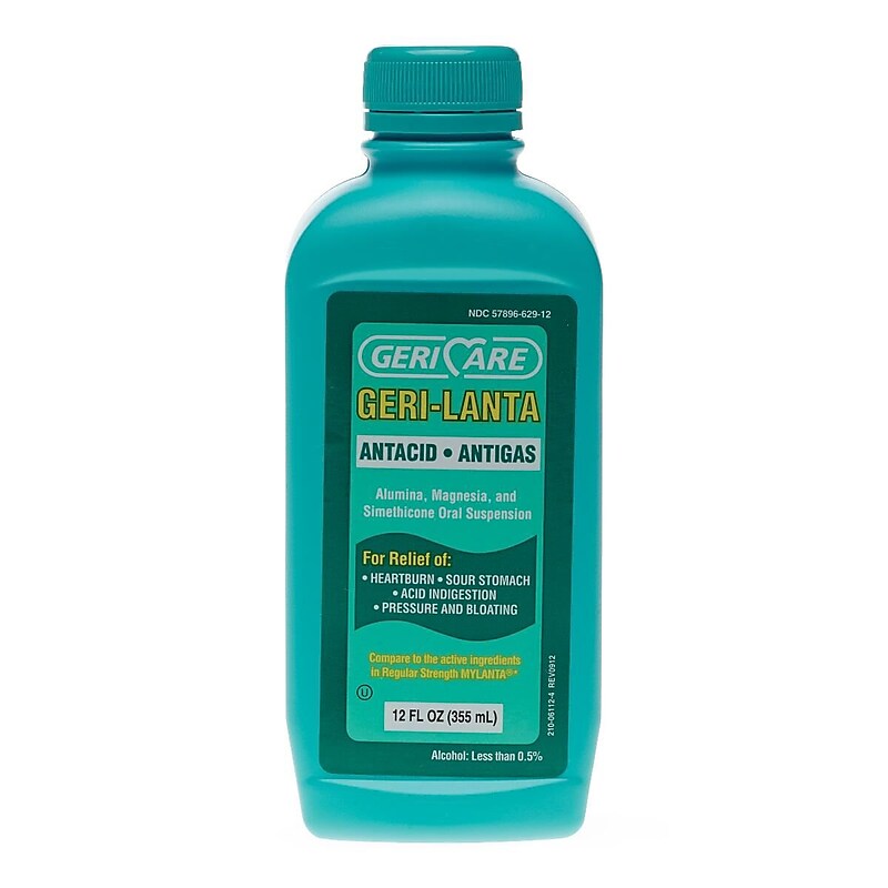 GeriCare Antacid Regular Strength Liquid, 12 oz (OTC62918) image 1