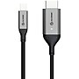 Alogic Ultra Mini DisplayPort 1.4 to HDMI 2.0 Audio/Video Cable, Male to Male, Space Gray (ULMDPHD02-SGR)~#|#~DA3B8C9A-47A0-4750-9B19CE7231AE7306_sc7