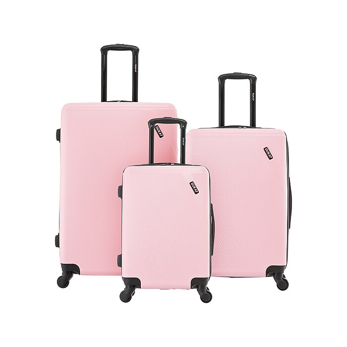 DUKAP Discovery 3-Piece Hardside Spinner Luggage Set, TSA