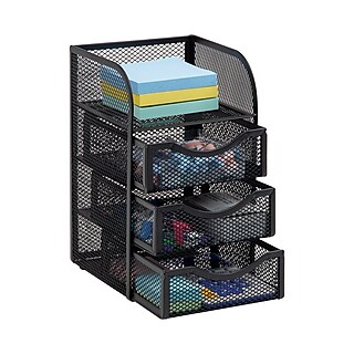 Organisateur De Thé à 5 Compartiments Mind Reader Organisateur De Comptoir à 5 Compartiments, Grille De Rangement En Metal Noir Ndkm2685 Range Thé Métal Noir Gain De Place