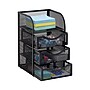 Mind Reader 4-Compartment Metal Desk Organizer, Black (MESHMINI-BLK)~#|#~DA404A50-300B-4E20-9D82998029D9D469_sc7