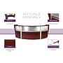 Regency Marque 144"W Curved Reception Desk Workstation, Mahogany (77313MH)~#|#~DA404FE8-C9C6-4C51-9853B9888EABE4AA_sc7