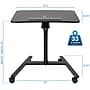 Mount-It! 28" W Manual Adjustable Standing Desk With Locking Wheels, Black (MI-7969)~#|#~DA41ED07-ABC2-4F7B-85569282DFB3524E_sc7