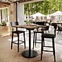 Flash Furniture TopGuard Square Wood Dining Table with Round Base, 36" x 36", Natural/Black Base (STSQ36NATTR24B)~#|#~DA430B9B-AD6A-45EB-851167CE75ECA79C_sc7