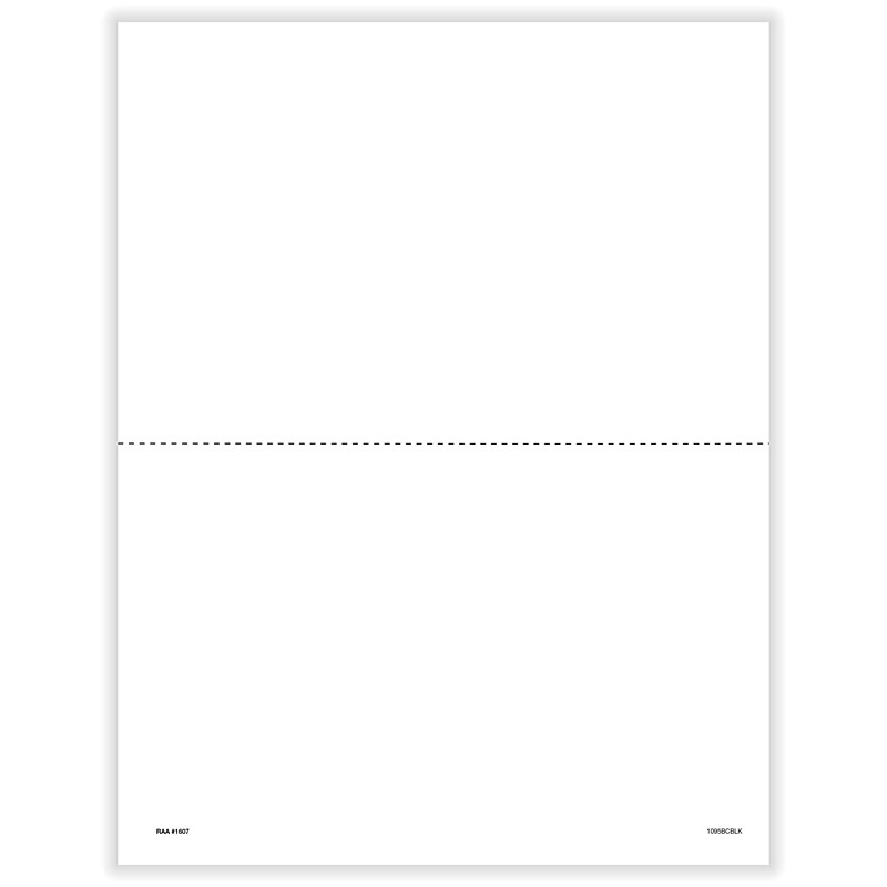 ComplyRight 2024 1095-B Tax Form, 1-Part, 2-Up, 500/Pack (1095BCBLK500) image 1