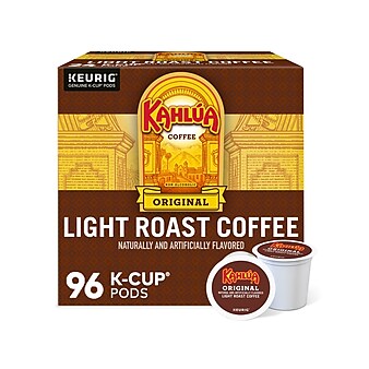 Kahlua Original Coffee, Keurig K-Cup Pod, Light Roast, 96/Carton (PB4141CT)