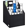 AdirOffice 20-Slot Roll File, 22.24"H x 15.55"W x 15.55"D, Black (ADI628-WBLK)~#|#~DA496D49-6C04-4CB6-960848BD6D6C29D0_sc7