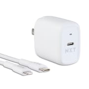 NXT Technologies USB-C Wall Charger with Lightning Cable for iPhone/iPad, White (NX60446)