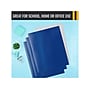 Better Office Glossy 2-Pocket Portfolio Folder, Blue, 25/Pack (80182-25PK)~#|#~DA4ADE14-B3E7-4FF3-BA65D5269C294C5B_sc7