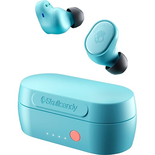 Skullcandy Sesh Evo True Wireless In-Ear Earbuds, Bluetooth, Bleached Blue (S2TVW-N743)