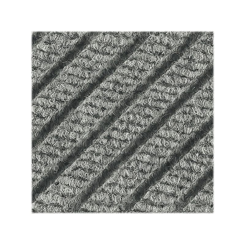 M+A Matting WaterHog Max Grand Diamond, Mat + One End, Universal Cleated, 4' x 10.5', Grey Ash (22248734105070) image 1