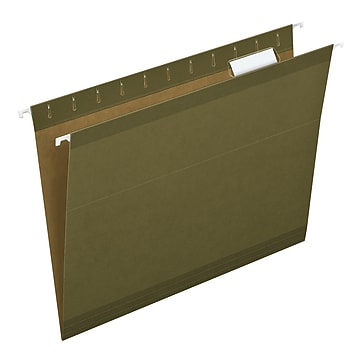 Smead TUFF? Hanging File Folder With Easy Slide? Tab, 1/3-Cut Sliding Tab, Letter Size, Steel Gray, 18 Per Box (64092) | Material Handling USA