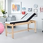 Aristo Wood Physician Exam Table with Adjustable Backrest, Paper Cutter, and Holder, 500lbs. Capacity, Black (ADI996-HBF-BLK)~#|#~DA572A2A-67F4-43AD-AABD32AFDE482725_sc7