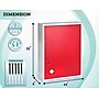 Viva Comfort Steel Medical Storage Cabinet with Dual Key Lock, 1.1 cu. ft., Red (999-04-RED)~#|#~DA581E9D-F6AF-47F1-B89ED4CA2B76B596_sc7