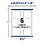 Avery Laser/Inkjet Square Labels, 3" x 3", White, 60 Labels/Pack (94101)~#|#~DA599B55-A0F6-475D-8BC7C755EF37C706_sc7