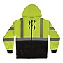 GloWear 8312BK High Visibility Long Sleeve Black Bottom Hooded Zip-Up Sweatshirt, ANSI Type R Class 3, Lime, 3XL (22937)~#|#~DA5B91C5-9C57-4CCE-BF09C6AFA3F940F1_sc7