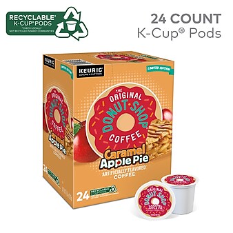 The Original Donut Shop Caramel Apple Pie Coffee, Keurig K-Cup Pod, Light Roast, 24/Carton (5000355500)