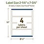 Avery Dissolvable Rectangle Multipurpose Labels, 2.25" x 7.75", Off-white, 20/Pack (94244)~#|#~DA5E02D7-DEB4-4D8C-B7048C2764D0F5DF_sc7