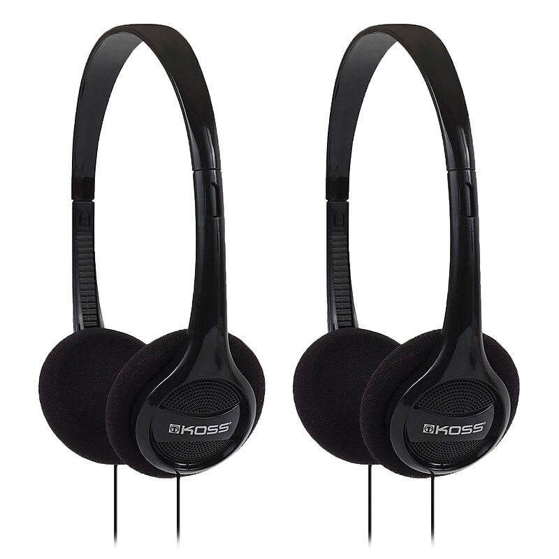 Koss KPH7 On-Ear Headphones, Black, 2/Pack (KITKSS7KHBX2ST) image 1