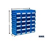 Triton Products LocBin Stackable Storage Bin, 3" x 4.12"x 7.37", Blue, 24/Pack (3-220B)~#|#~DA608514-9255-4C40-B53F181D589F528C_sc7
