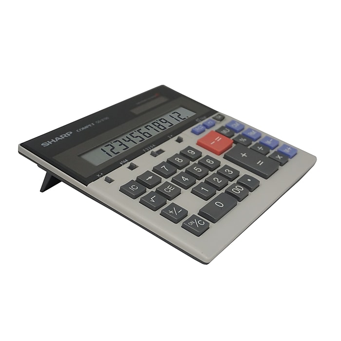 Sharp QS-2130 12-Digit Battery/Solar Powered Financial
