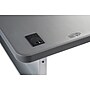 National Public Seating BPFT Series 24"W x 60"D Foldable Rectangular Training Table, Plastic, With Wheels, Charcoal~#|#~DA696FCC-BBD3-4A27-93A4B82D4C6D67BD_sc7