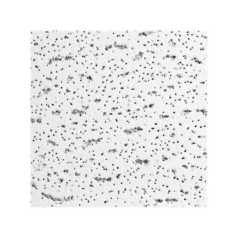Armstrong FISSURED Square Lay-In Edge Ceiling Tile, 24" x 24", White, 16/Carton (BP896) image 1