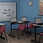 Regency Kobe 48" Flip Top Mobile Training Table- Maple & 2 'M' Stack Chairs- Burgundy~#|#~DA702B92-30AB-4B2A-AD2DB869E498157B_sc7