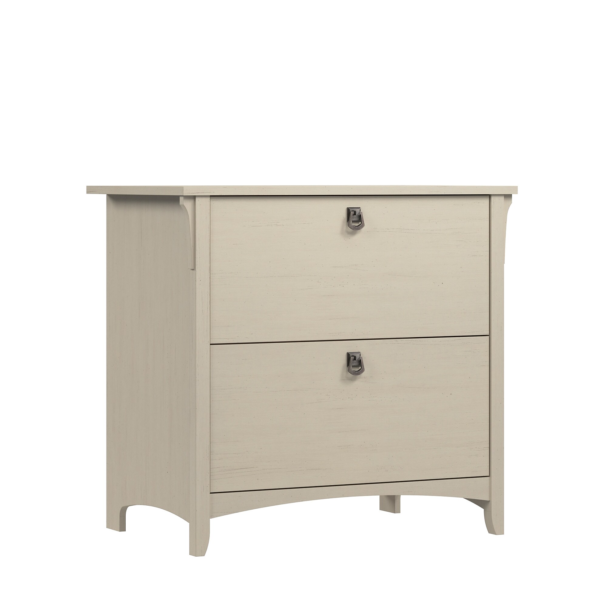 Bush Home Salinas 2 Drawer Lateral File Cabinet, Antique White (SAF132AW-03) Sansujyuku sansujyuku.com