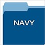 Pendaflex Two-Tone File Folders, 1/3-Cut Tab, Letter Size, Navy Blue, 100/Box (152 1/3 NAV)~#|#~DA762EAD-1A09-49B1-95C2F4CE839A01E9_sc7