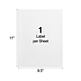 Staples Laser/Inkjet Shipping Labels, 8 1/2" x 11", White, 1 Label/Sheet, 100 Sheets/Box (ST18062-CC)~#|#~DA7D2023-16E9-423E-A5D3E141B50E0543_sc7