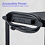 Luxor LEADER XL 3-Shelf Adjustable Media Utility Cart, Black (AVJ42XL)~#|#~DA7D6E34-078F-4095-B466C3EED645C3F4_sc7