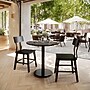 Flash Furniture TopGuard 31.25" Round Wood Dining Table with Round Base, Black Faux Marble/Black Base (STRD31BMATR18)~#|#~DA820309-E9DC-43BF-A225895AB803BE19_sc7