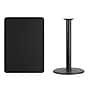 Flash Furniture Laminate Table Top with 24'' Round Bar-Height Table Base, 30'' x 42'', Black (XUBK3042TR24B)~#|#~DA83B4B1-9312-446D-8CE4DE26C7732253_sc7