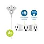 Philips EZ Grip 8' Indoor/Outdoor Extension Cord, 3-Outlet, 16 AWG, White (SPC3183EZT1/37)~#|#~DA83D7AD-B988-4052-A8DDF354B7687600_sc7