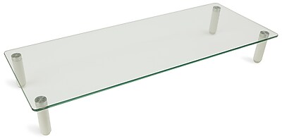Mount-It! Ergonomic Glass Monitor & Laptop Desk Riser, Clear (MI-7263) Sansujyuku sansujyuku.com