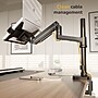 Mount-It! Laptop Desk Mount with Pole and Gas Spring Arm for 11.6" to 17.3" Laptops, Holds Up to 19.8 lbs., Black (MI-12006)~#|#~DA8480BB-44CE-4BD9-B67A4AE97B4AFA9C_sc7