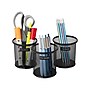 Mind Reader Metal Pen and Accessory Holder Desk Organizer, Black, 3-Pieces (CLIPMESH3-BLK)~#|#~DA84883B-8A05-4EEE-937500DCC90F2F3B_sc7