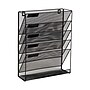 Mind Reader 5-Pocket Metal Mesh Mountable Wall File, Letter Size, Black (MAGSTACK-BLK)~#|#~DA907BB6-C7A8-447B-BA5EB53B79C8A68A_sc7