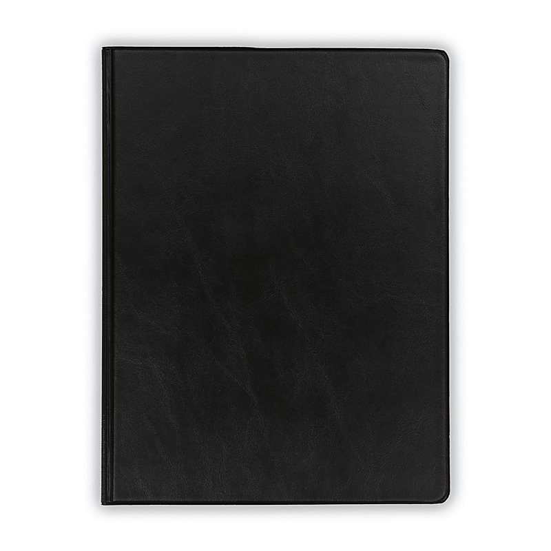 Samsill Value Leather Padfolio with Writing Pad, Black (70410) image 1