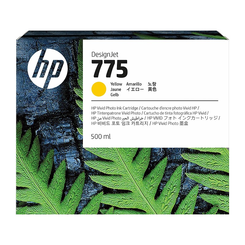 HP 775 Yellow Standard Yield Ink Cartridge (1XB19A) image 1