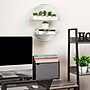 Mind Reader 2 Metal Circular Floating Shelves, 18" x 4" x 18", White (WALLCIR-WHT)~#|#~DA96A486-6A00-4216-8C1BF52A85DBD954_sc7