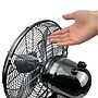 Good Housekeeping 12" Retro Table Fan 10-inch 3-Speed Oscillating Desk Fan, Midnight Chrome (92612)~#|#~DA9A4769-7C55-482A-8046109E5EA4CE69_sc7