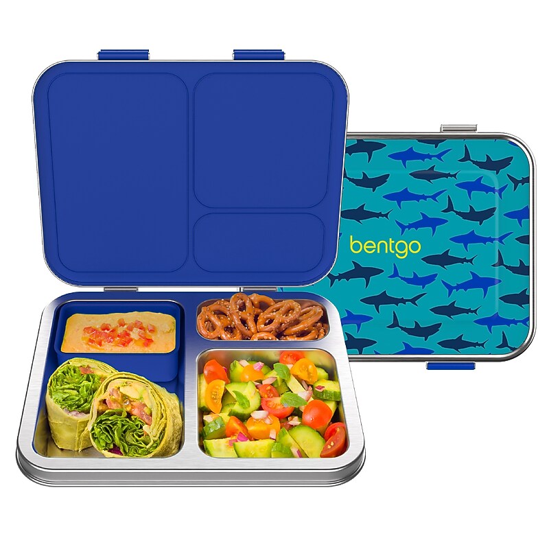 Bentgo Kids Prints Lunch Box,  Shark (BGSTLPT-SHK) image 1