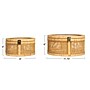 Storied Home Nestable Round Storage with Hinged Lids, Wicker, Natural, 2/Pack (EC1754)~#|#~DAA6E192-02E6-4206-9FE748C302B9FAA4_sc7