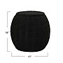 Household Essentials Handwoven Paper Rope Barrel Wicker Storage Basket Side Table, Black (ML-4220)~#|#~DAA7D0CB-18EF-4ECC-981A5F4C43479635_sc7