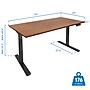Mount-It! 55"W Electric Adjustable Standing Desk, Hazelnut Brown/Black (MI-18065)~#|#~DAA9F671-A09F-41E4-BB8BDCAE9F01D924_sc7
