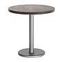Flash Furniture Bennett 30" Round Wooden Commercial Indoor Table, Dark Brown Top/Silver Base (GSFRD30DBTR18S)~#|#~DAB05CF1-52AC-4DE2-98DE2539FA3C7A3A_sc7
